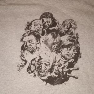 Walking Dead 2010 Crew T,Large, Grey, short sleeve